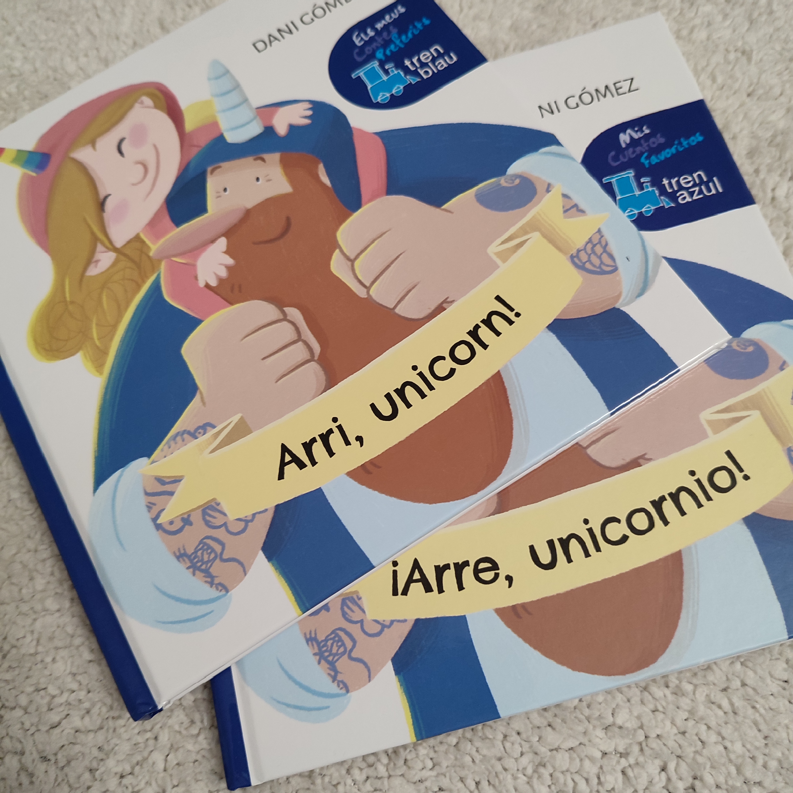 Coberta Arri, Unicorn en català i castellà